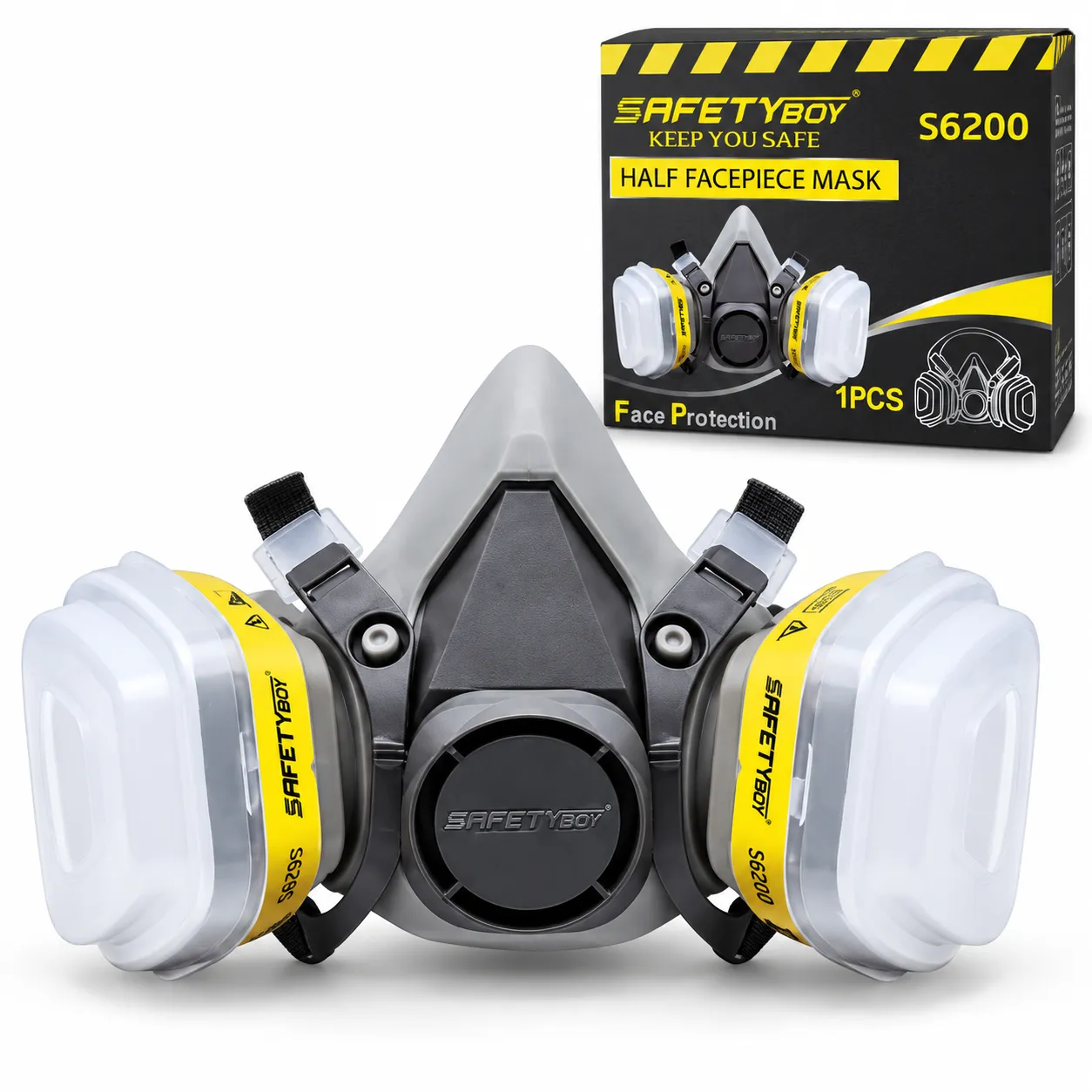Safety Boy Half Face Mask Double Cartridge S6700